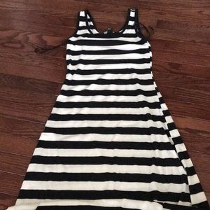 Black and white stripped dress